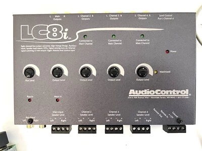 AudioControl LC8i Eight Channel Line Output Converter - Black + Control Knob - Image 1 of 4