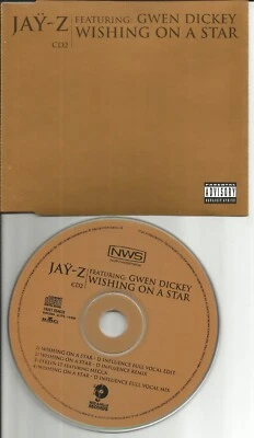 JAY Z w/ D INFLUENCE & GWEN DICKEY Wishing on Star w 3 RARE MIXES CD single 1998 - Image 1 of 2
