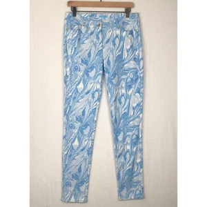 J. MCLAUGHLIN Lexie Hose Gr. 8 blau Stretch Baumwolle Denim lässig altes Geld gebraucht, in einwandfreiem Zustand - Bild 1 von 10