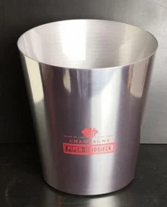 Piper Heidsieck Champagnerkühler, Flaschenkühler, silber, Metall Eiskühler, Neu! - Bild 1 von 2