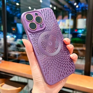 For iPhone 15 14 13 12 Pro Max Senior Heat Dissipation Breathable MagSafe Case - Picture 1 of 20
