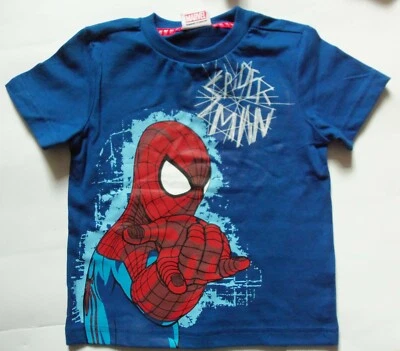 Baby / Boys Spiderman T Shirt in Blue, White or Red - Image 1 of 4