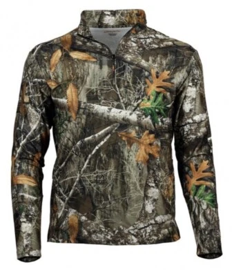 Gamehide Coulee Quarter Zip Bottomland Camo Size Large GTQ - Image 1 of 3