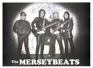THE MERSEYBEATS signed original handsigniertes 10x8 Foto COA - Bild 1 von 1