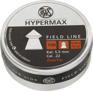 RWS Field Line 150 Count HYPERMAX Pointed Lead-Free 5.5mm .22 Caliber Pellets - Picture 1 of 3