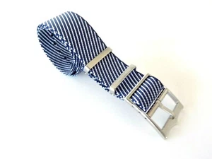 NATO ® 1pc Single Pass Twill Slant nylon RAF watch band Military strap IW SUISSE - Picture 1 of 36