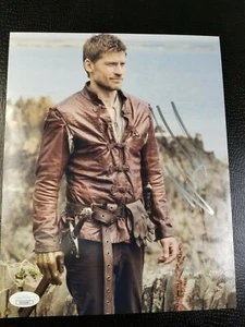 Nikolaj Coster-Waldau Jaimie Lannister Game Of Thrones signed 8x10 photo JSA - Foto 1 di 6