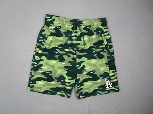 Los Angeles Dodgers Shorts Mens Large Green Camo New Era 8" Baseball Golf - Picture 1 of 8