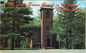 The Little Brown Church In The Vale Nashua Iowa Postcard Unposted - Picture 1 of 2