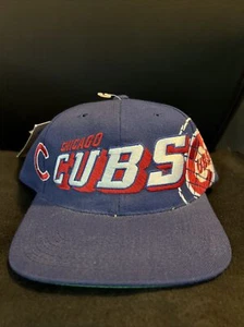 NWT Vintage Chicago Cubs Snapback Hat Sports Specialties Grid Cage Shadow - Picture 1 of 6