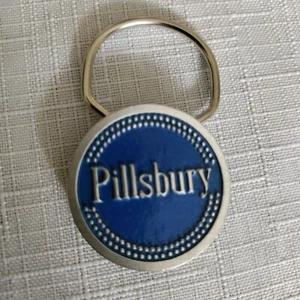 Pillsbury Vintage Collectible Key Chain Silver And Blue - Picture 1 of 8