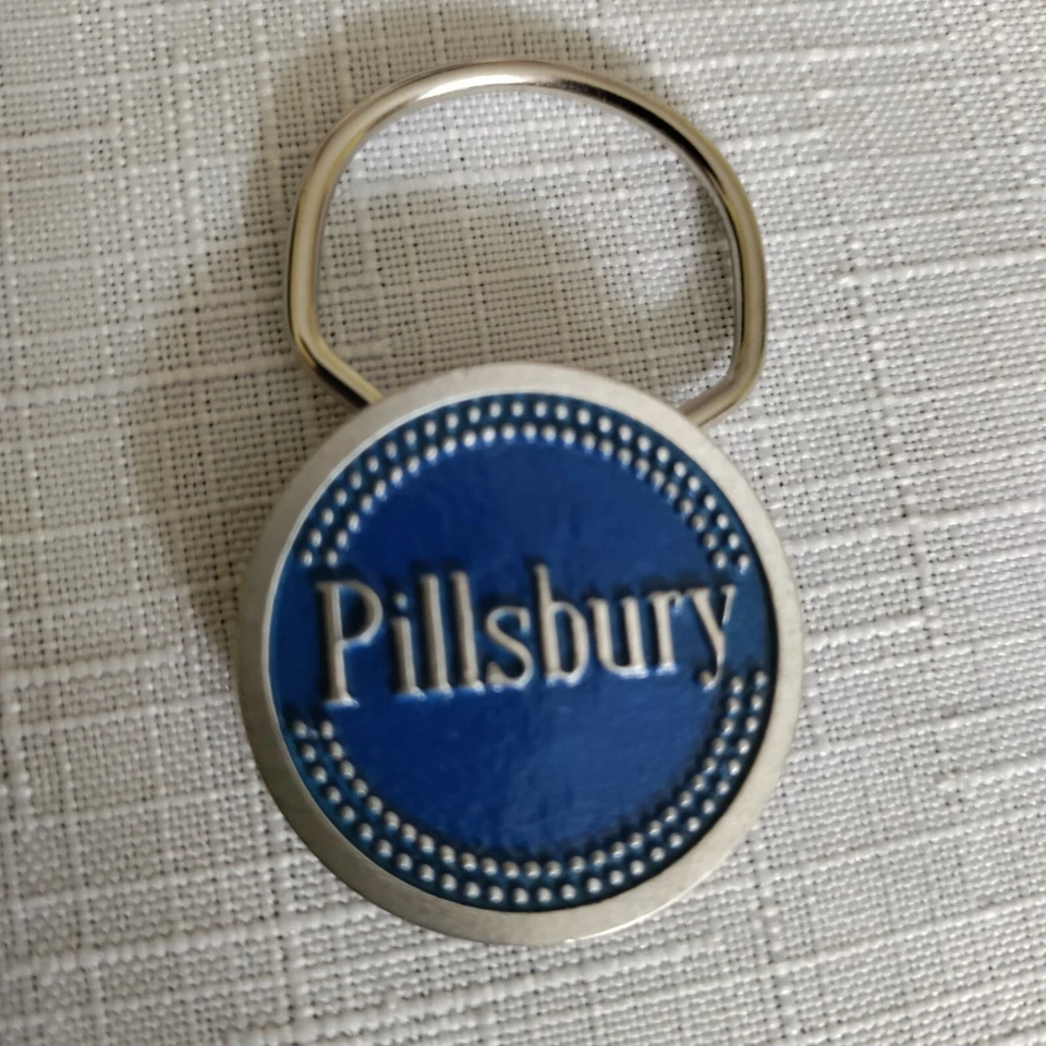 Pillsbury Vintage Collectible Key Chain Silver And Blue - Image 1 of 4