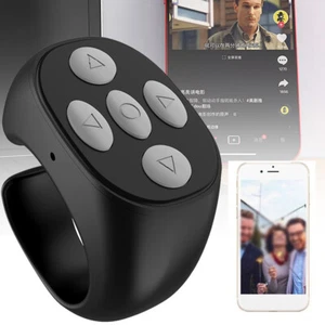 Bluetooth Remote Control - Scrolling Ring for Mobile Phone Selfs Page Turner UK - Picture 1 of 13
