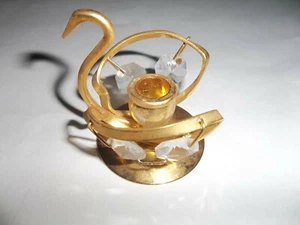 Cisne dorado decorativo pequeño - usado - Imagen 1 de 8