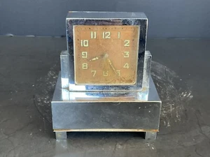 Renova Swiss Wind-Up Musical Alarm Clock & Music Box FOR PARTS OR REPAIR - Picture 1 of 8