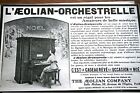PUB AD 1913 Aeolian orchestrelle Orgue piano illustr&#233; Ehrmann