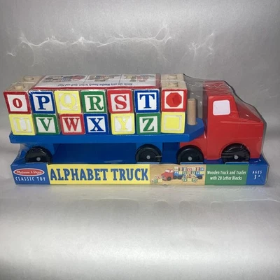 Camión de madera Melissa & Doug Classic Toys Alphabet 5175 nuevo sellado Foto 1 de 3