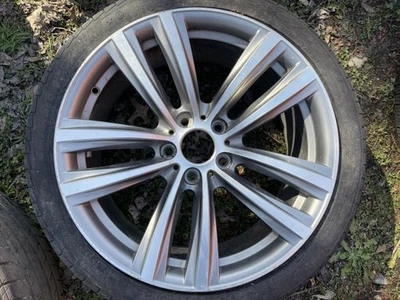 2017-2019 BMW 330i GT 19x8 5 DOUBLE NOTCHED SPOKES WHEEL B-CONDITION OEM 5788 - Image 1 of 4