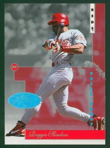 Reggie Sanders 1996 Leaf Signature Platinum Press Proof #25 Rare Reds SP/150 - Imagen 1 de 2