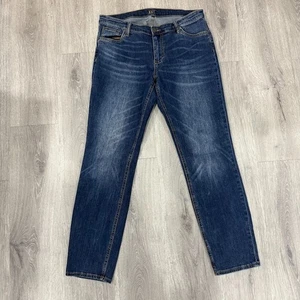 KUT From The Kloth Jeans Womens 10 Blue Slouchy Boyfriend Mid Rise Stretch - Picture 1 of 7