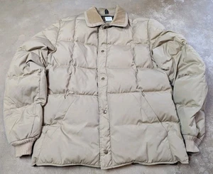 Chaqueta acolchada de plumón de ganso vintage Eddie Bauer para hombre XL alta - Imagen 1 de 9