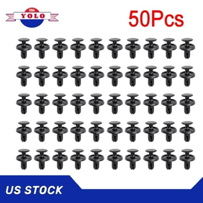 50Pcs Bumper Fender Liner Clips For Mitsubishi Subaru MR288150 909130013 - Image 1 of 4