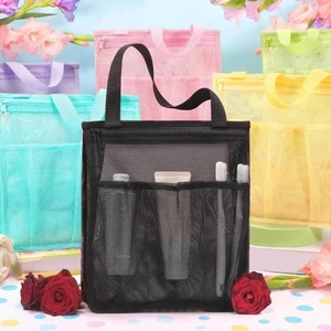 Breathable Mesh Bathroom Organizers Camping Gym Hanging Shower Accessory - Picture 1 of 10