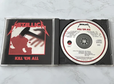 Metallica Kill 'Em All CD EARLY PRESS! Elektra 9 60766-2 EXTRA TRACKS! Am I Evil Foto 1 de 4