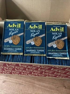 1993 Pacific Trading Cards Advil Nolan Ryan Unopened Packs Lot of 3 Sealed (qty) - Image 1 of 2