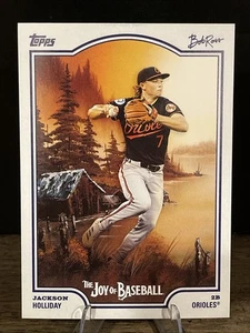 2025 Topps Bob Ross Joy of Baseball Jackson Holliday #32 Baltimore Orioles - Picture 1 of 2
