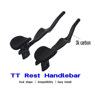 Bicicleta de Carretera Triatlón Contrarreloj Aero Manillar Carbono Bicicleta Resto Manillar TT Foto 1 de 4