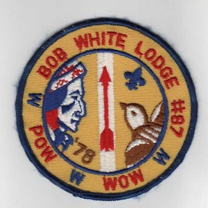 Bob White Lodge 87 1978 Pow Wow Georgia-Carolina Augusta GA - Picture 1 of 1