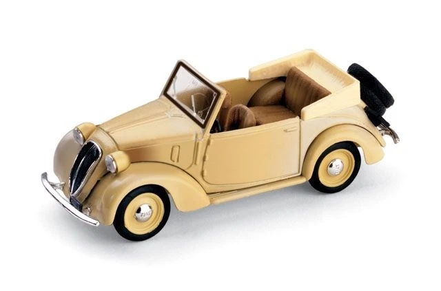 Brumm BM0085 FIAT 1100 (508C) CABRIOLET COLONIALE 1937 BEIGE 1:43 Modellino - Immagine 1 di 1