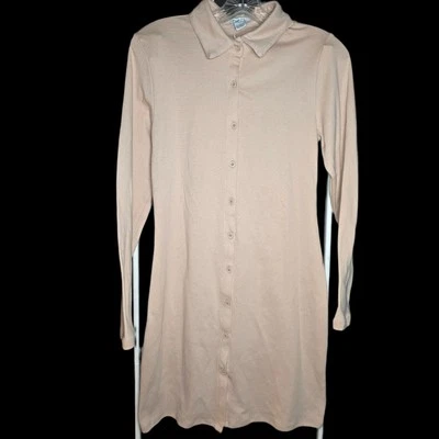 NUEVO Vestido Polo Rue21 Manga Larga Con Botones - Para Mujer GRANDE-Tan-Casual Foto 1 de 4