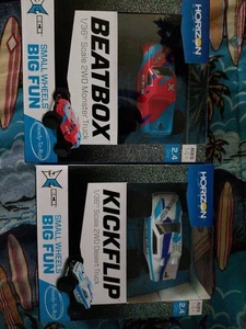 Horizon 1/36 Beatbox And Kick Flip Combo 2 Upgraded Cars Ready To Run - Picture 1 of 3