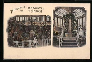 Bad Teinach, Ansichtskarte, Trinkhalle im Badhotel mit Baddamen - Picture 1 of 2