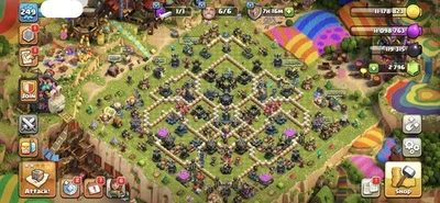 TH 17 249 lvl NEAR  MAX | 100-100-90-75-50 Heroes | 6 BUILDERS | CHEAP - Image 1 of 4