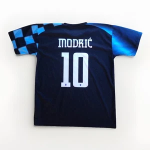 Camiseta deportiva Luka Modric #10 azul de la selección nacional de Croacia para hombre GRANDE - Imagen 1 de 2