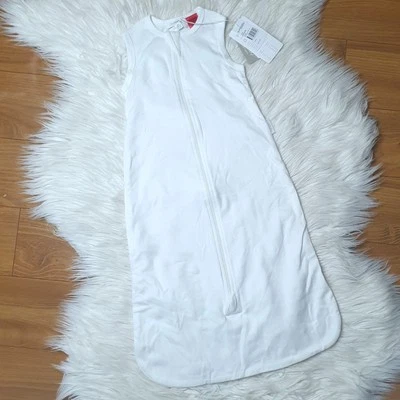 PUREBABY - Size 0000-00 NWT white unisex baby sleeping bag 0.5Tog organic cotton - image 1 of 3