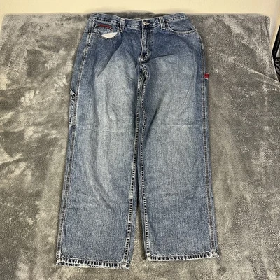 Y2K U.S. Polo Association Carpenter Jeans 36x31 Baggy Blue Denim Skater VTG - Image 1 of 4