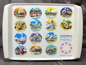 Vintage Expo 67 Montreal Kanada die Weltausstellung Kunststoff Serviertablett - Bild 1 von 7