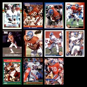 Steve Sewell Lot 11 Different Football Cards 1989(RC/Rookie)-1993 Denver Broncos - Picture 1 of 13