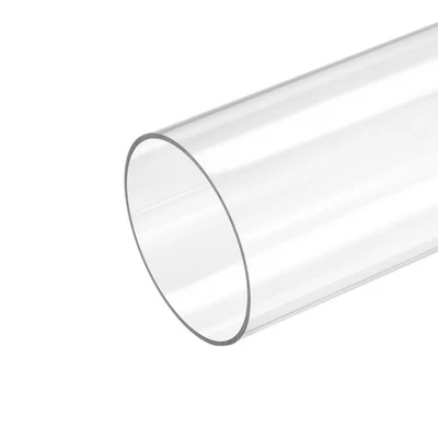 Plastic Pipe Rigid Tube Clear 3.4"(86mm) ID 3.5"(90mm) OD 9.6" (245mm) - Изображение 1 из 4