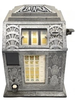 ESTIMULADOR COMERCIAL BUCKLEY CENT UN PACK VENDEDOR DE CHICLES 1935 DISEÑO ART DECO EXCELENTE Foto 1 de 4