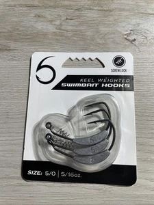 6th Sense• Keel Weighted Swimbait Hooks•5/0- 5/16oz. - Picture 1 of 2