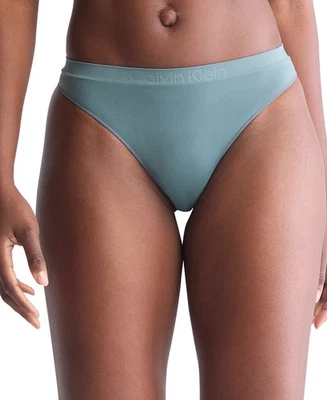 Calvin Klein Mujer Bonded Flex Tiro Medio Tanga Ropa Interior Azul Talla M 1037 Foto 1 de 3