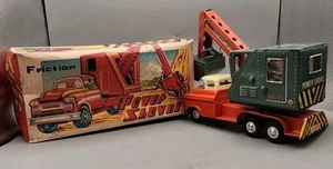 Camión de fricción de juguete excavadora de pala eléctrica Daiya 267 litografía de hojalata de colección excelente - Imagen 1 de 18