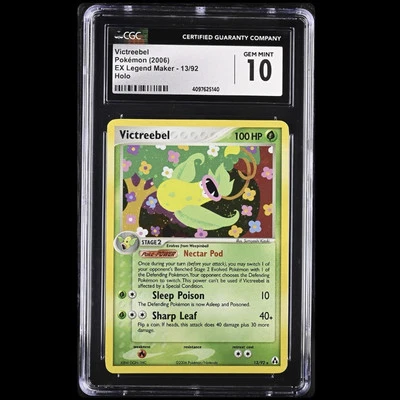 CGC 10 Victreebel 13 Holo 2006 EX Legend Maker Rare Pokemon Graded Card PSA BGS - Image 1 of 2