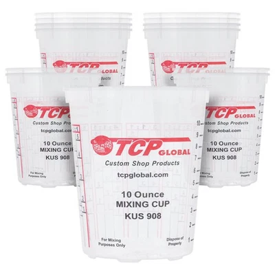 Paint Mixing Cups, 10-Ounce (12 Pack) - Plastic Measuring Cups for Liquids, A... - Image 1 of 4