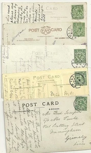 1913 x 5 BRIDLINGTON PPCs MIT SKELETTSTEMPELN DATIERT IM AUGUST YORKSHIRE - Bild 1 von 2